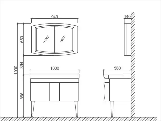 浪鲸卫浴bf6022法芙娜系列浴室柜
