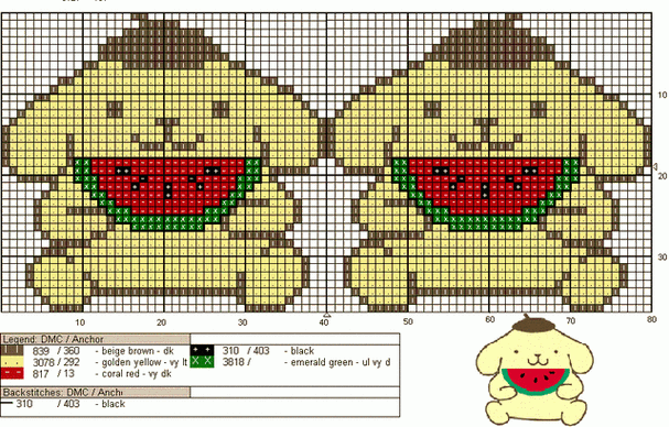 自制十字绣图纸初学十字绣图案图纸28幅可爱的十字绣双面绣图纸