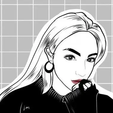 黑白手绘微信头像图片大全 手绘头像图片大全 -【爱个性】