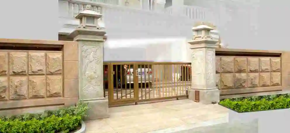 秀居网 装修设计效果图 > 农村自建私人独栋别墅花园庭院围墙高度样式