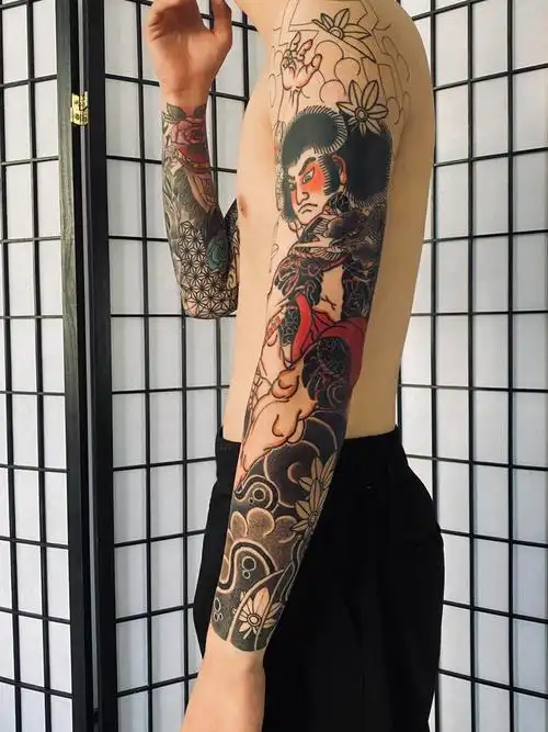 张顺 进度 60%_纹身图案手稿图片_大勋的纹身作品集