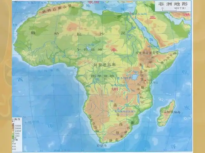 非洲地形图_word文档在线阅读与下载_无忧文档