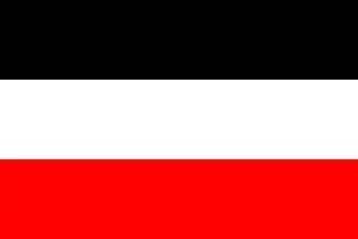 普法战争之后成立的德意志第二帝国国旗沿用了北德意志联邦的黑白红