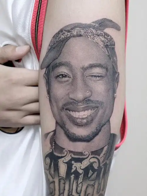 2pac_纹身图案手稿图片_raven的纹身作品集