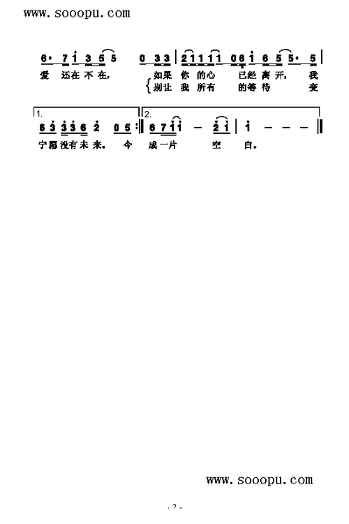 今夜你会不会来 王力宏 歌谱 简谱