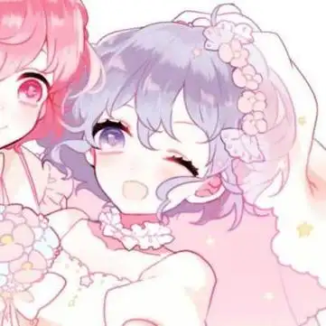 可爱的卡通二次元闺蜜头像一对