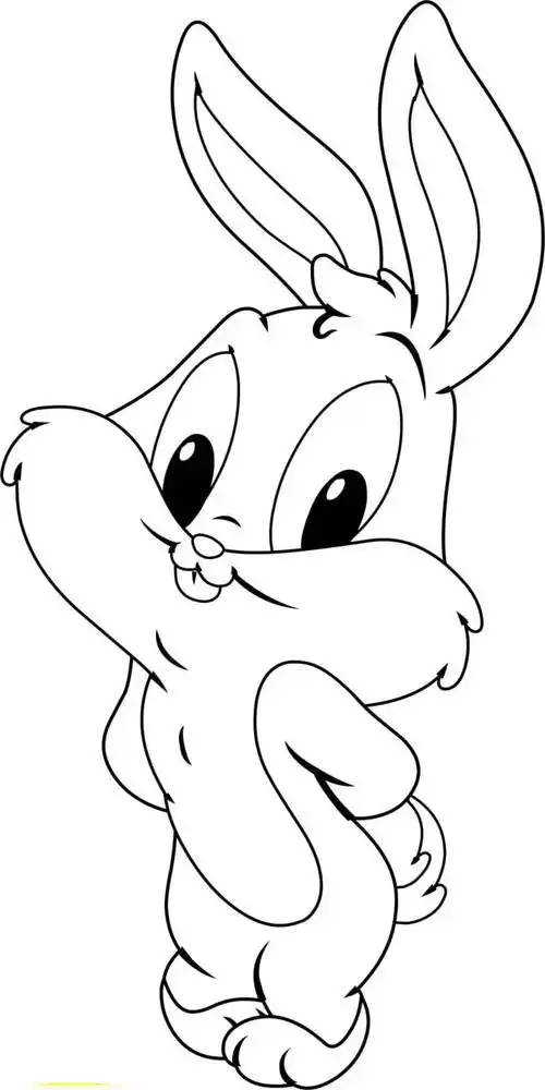 60张兔子线稿