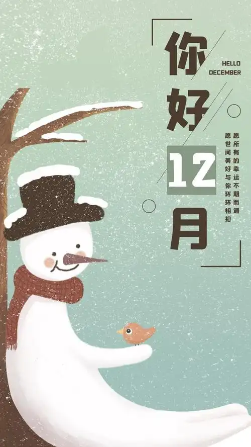 十二月你好正能量文字锁屏手机壁纸11