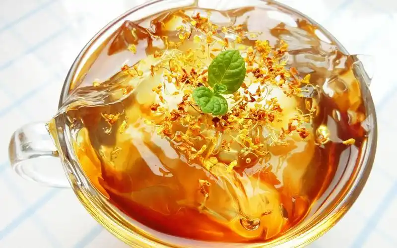 冰粉夏季清凉冰粉来一碗桂花红糖水陈老湿美食