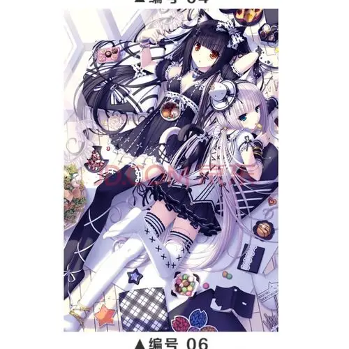 狼天影 猫娘乐园海报墙贴画巧克力香子兰动漫学生宿舍卧室房间周边