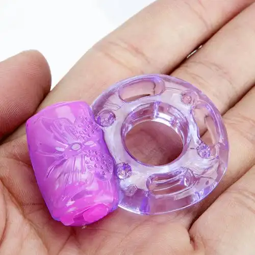 男用电子震动锁精环水晶蝴蝶振动刺激戒指固精太阳环成人情趣用品