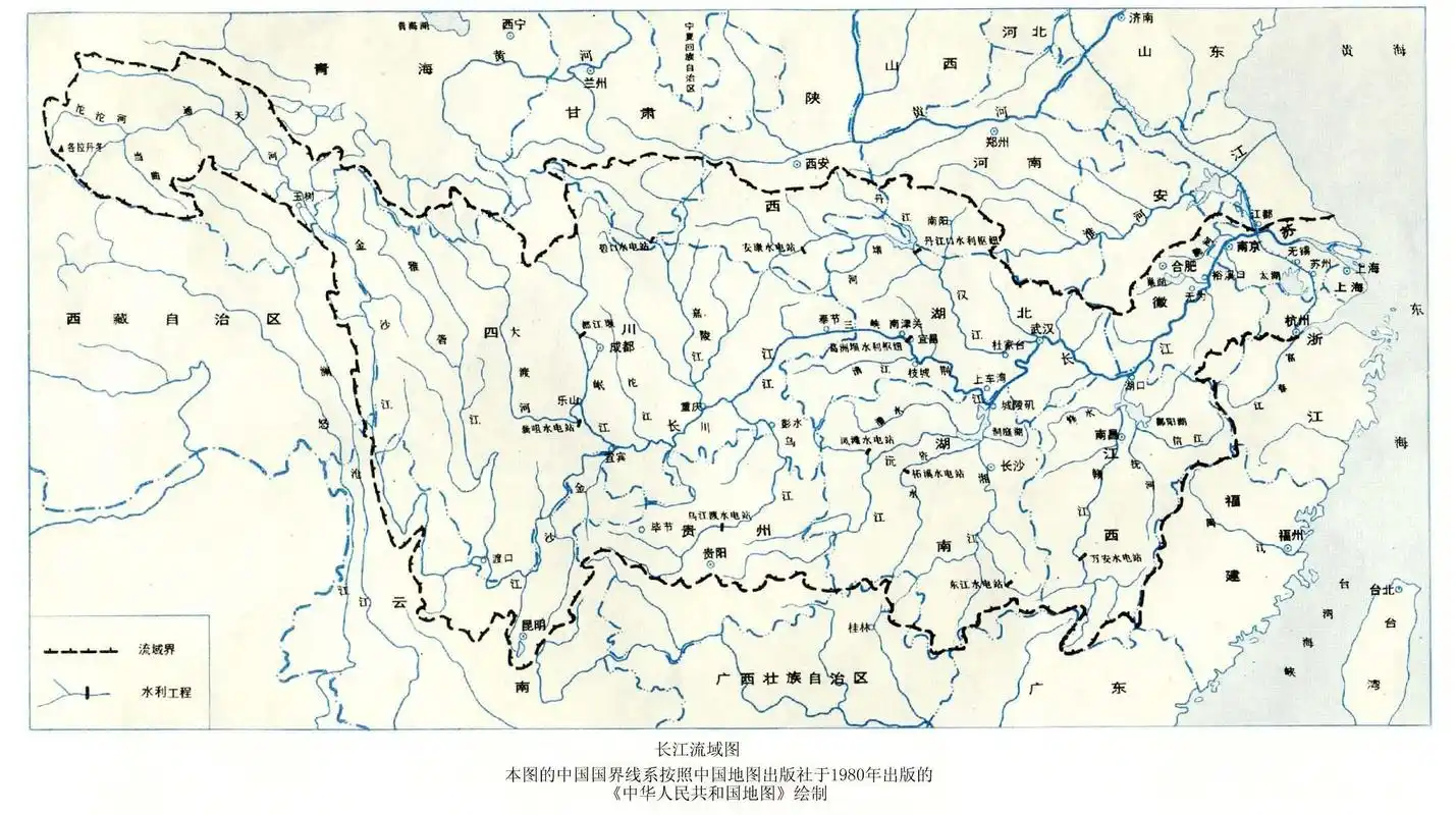 长江水系图
