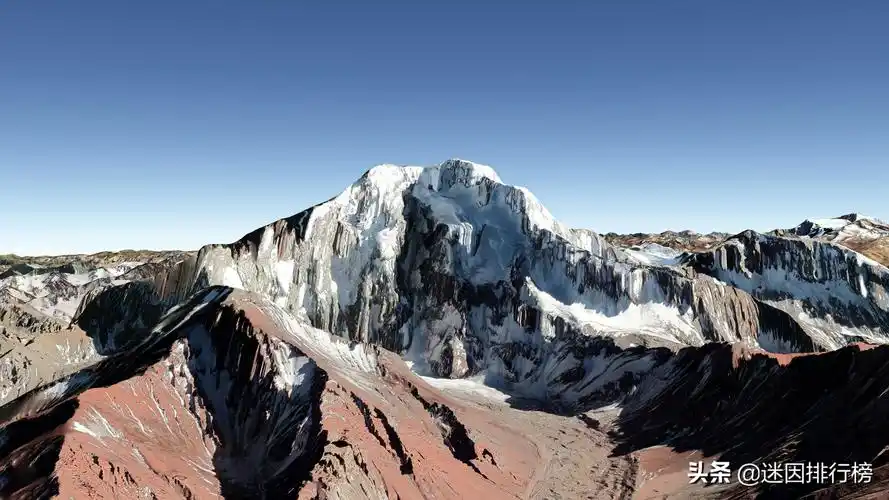 世界七大洲最高山峰高度排名,第七名和第一名相差3800米