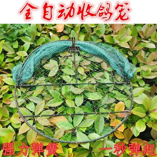界梁山抓鸽子神器全自动天落笼捕鸽户外网收鸽笼野外抓猫鸡捕猫自动