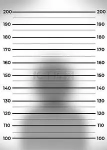 厘米单位白底人物元素条纹监狱背景