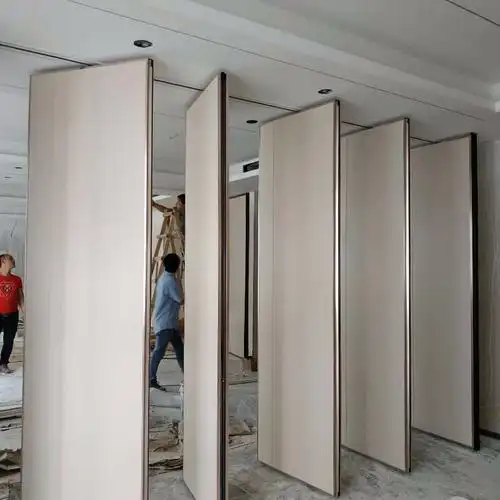 恩施酒店吊轨隔音屏风,宴会厅折叠移动隔墙,包厢悬吊式隔断墙优质厂家