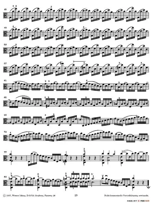 巴赫《无伴奏组曲》Ⅲ(中提琴)