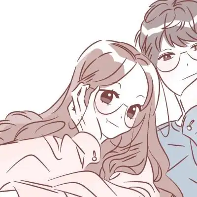 可爱卡通呆萌cp头像情侣超火图片