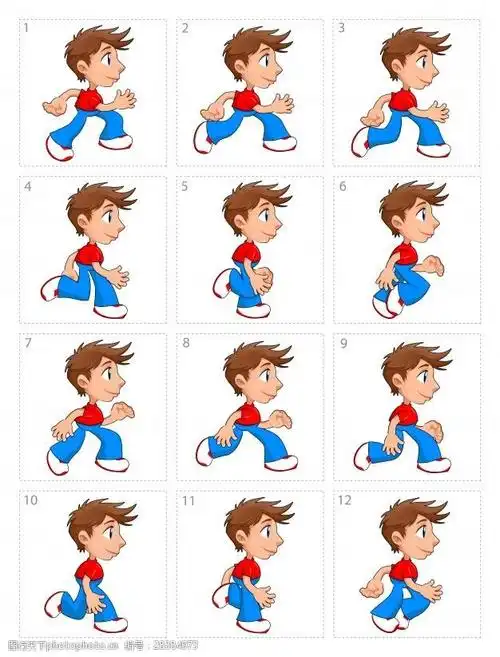 儿童跑步动画