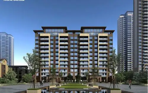 小高层外立面 新中式风格