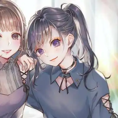 超酷动漫闺蜜头像