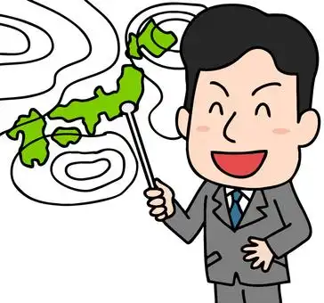 天气预报员例证