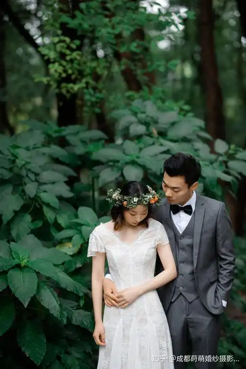 森系婚纱照成都婚纱照唯美森林婚纱照客片分享