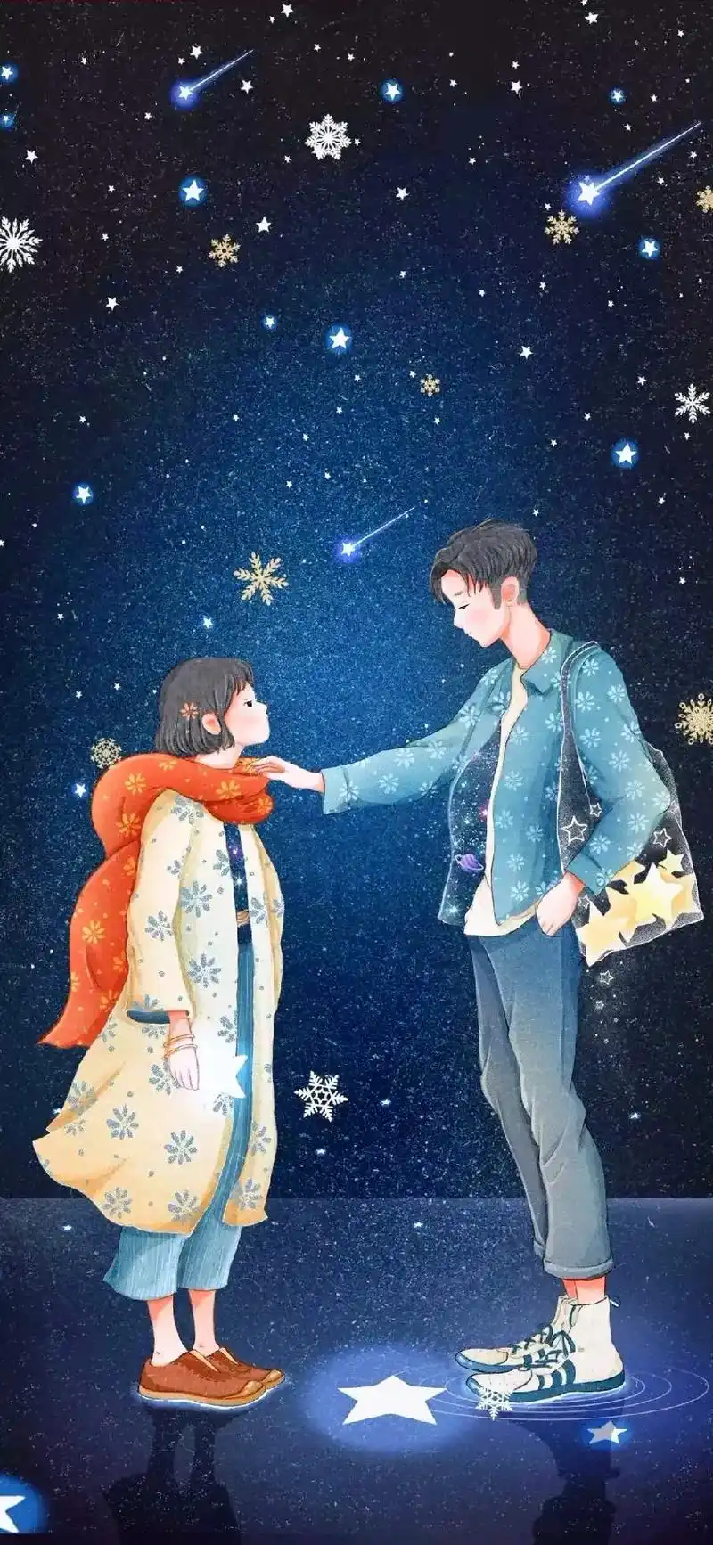 壁纸 #全屏壁纸 #情侣 @笑起来超可爱  - 抖音