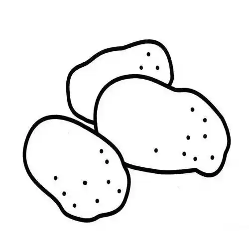 土豆简笔画 土豆简笔画图片带颜色