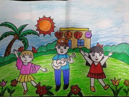 幼儿园场景简笔画幼儿园场景简笔画图片大全