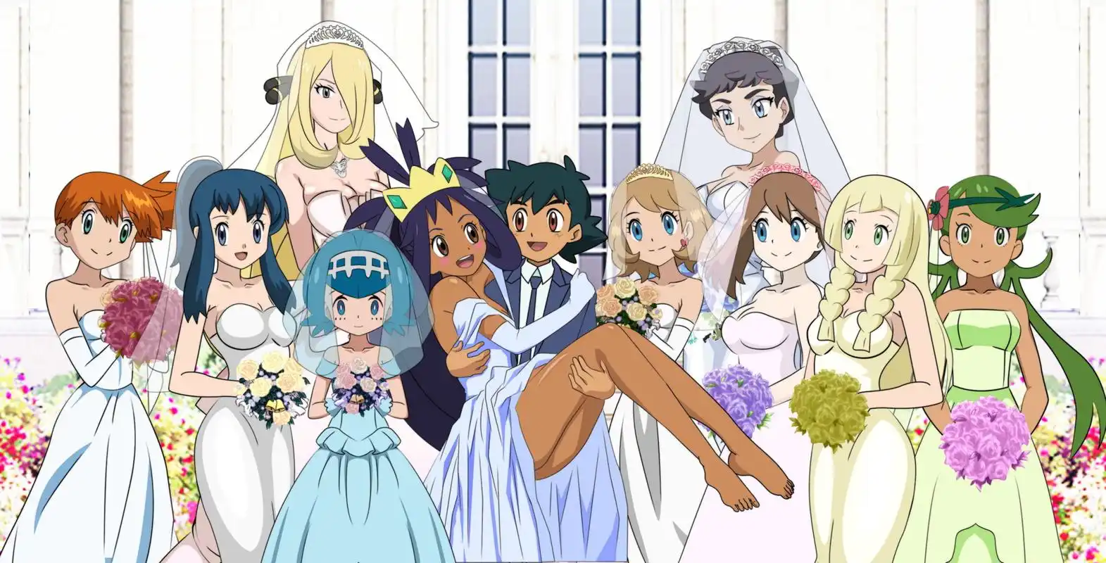 小智×历代女主,真•宝可梦大师[滑稽]#宝可梦