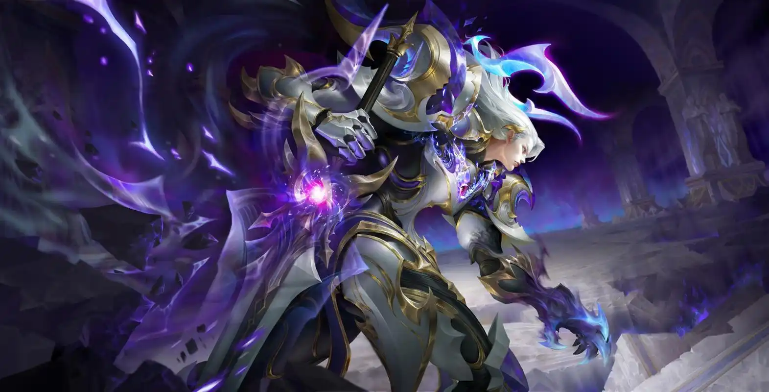 铠-银白咏叹调高清图赏 铠爹的荣耀典藏皮肤终于来了,这款海报官方也