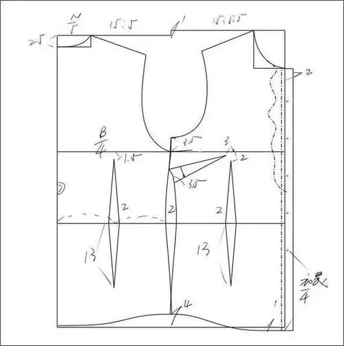 衬衫领 领饰泡泡袖修身女小衫样板制作-学服装裁剪纸样技术之22