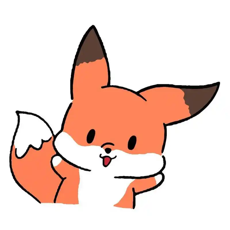 小狐狸‖可爱小动物简笔画教程‖内附色卡 02红狐狸 	 日常画画