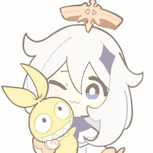 游戏头像:原神派蒙卡通手绘头像