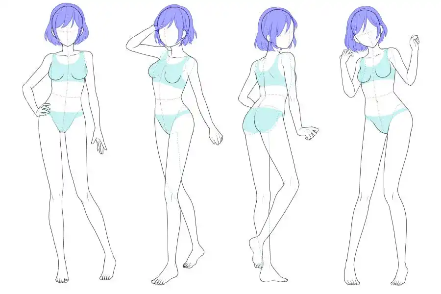 立绘人物站姿怎么画?简单讲解人体站姿画法教程