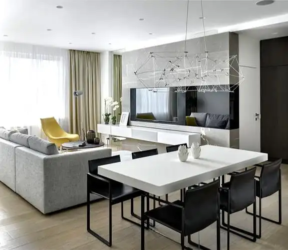 客厅餐厅一体怎么装修好看 看看19款案例图片