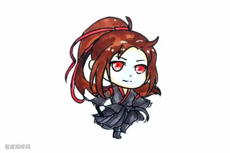 魔道祖师魏无羡简笔画画法