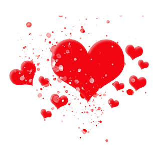 爱心红色元素图片大全