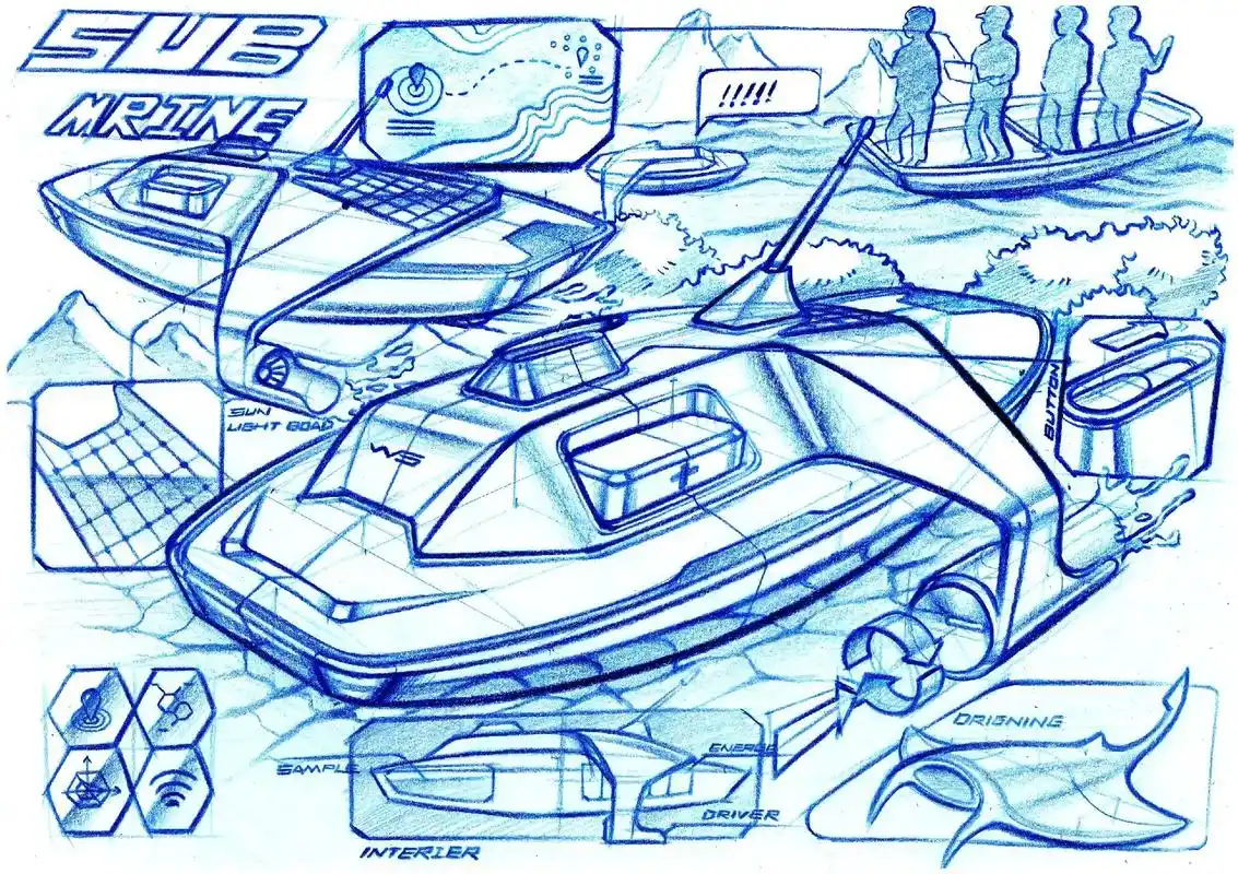 产品设计手绘 #工业设计  - 抖音