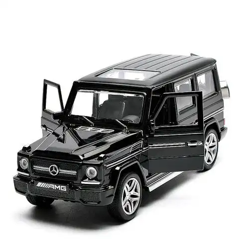 仿真车模型g65越野车合金车模男孩儿童小车玩具车小汽车模型奔驰g65哑