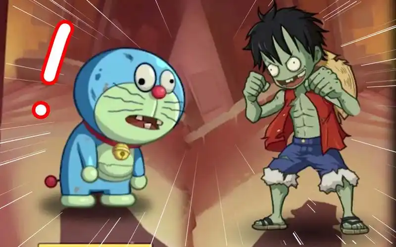 哆啦a梦和路飞变成了僵尸?这盗版植物大战僵尸看的我人傻了!