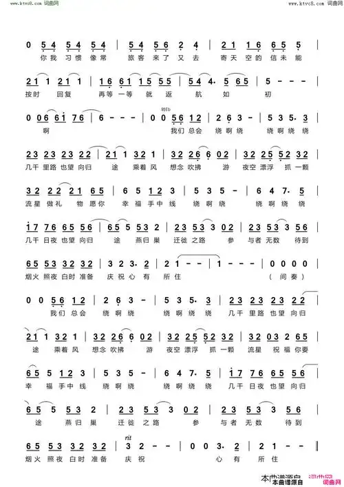 望简谱-周深演唱-申名利/音融三喜词曲1