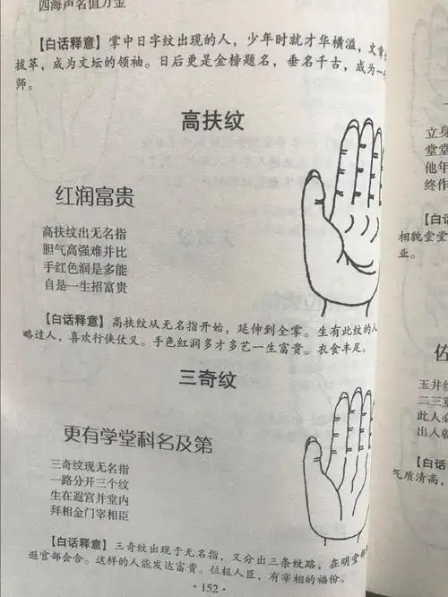 391麻衣看手相-天印纹,三日纹,高扶纹,三奇纹