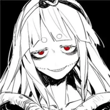 丧系动漫黑白女生头像黑暗系病娇动漫女头像卡通头像图片回车桌面