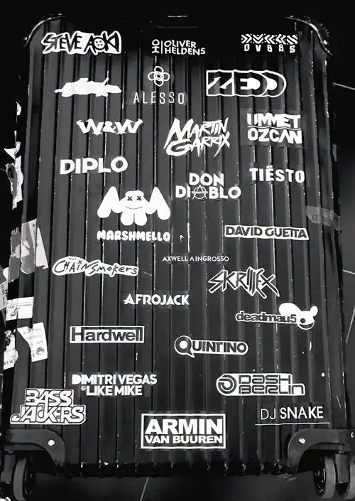 百大dj top100 dj 贴纸 rimowa /gt 旅行箱伴侣