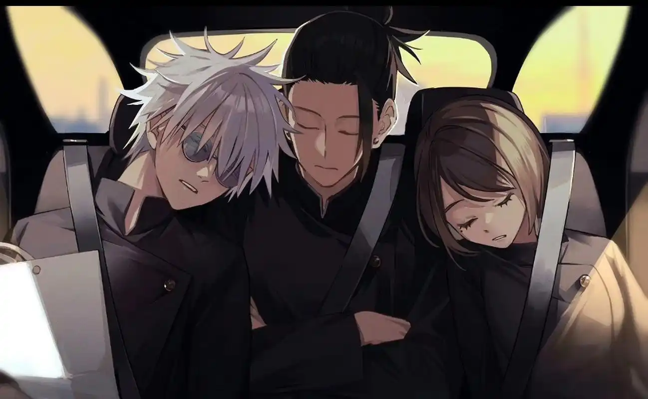 《咒术回战》不管是什么时候高专三人组都是很温馨的