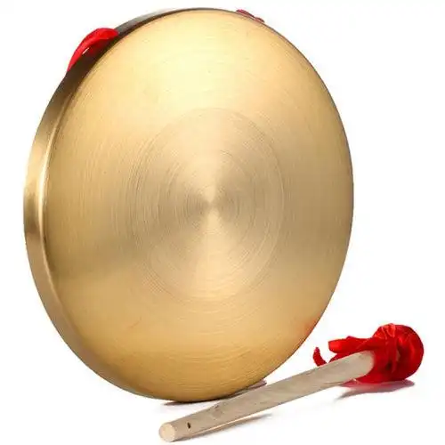 铜锣加厚开道锣大锣三句半道具锣乐器儿童高音锣鼓传统乐器独立站