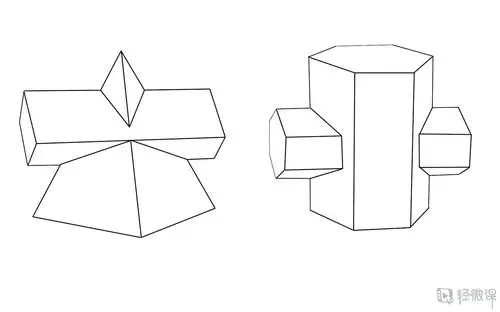 组合几何体—素描速写美术绘画入门练习 举报