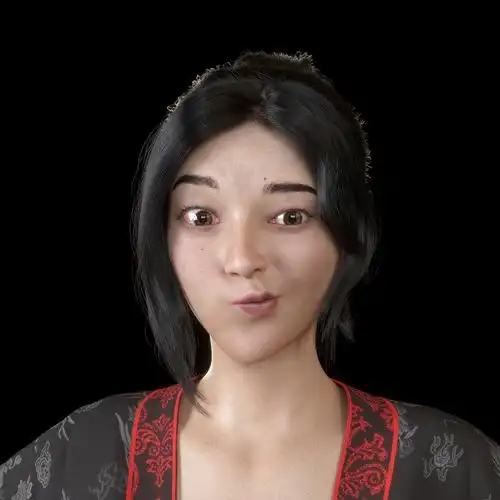 三维建模脸女人